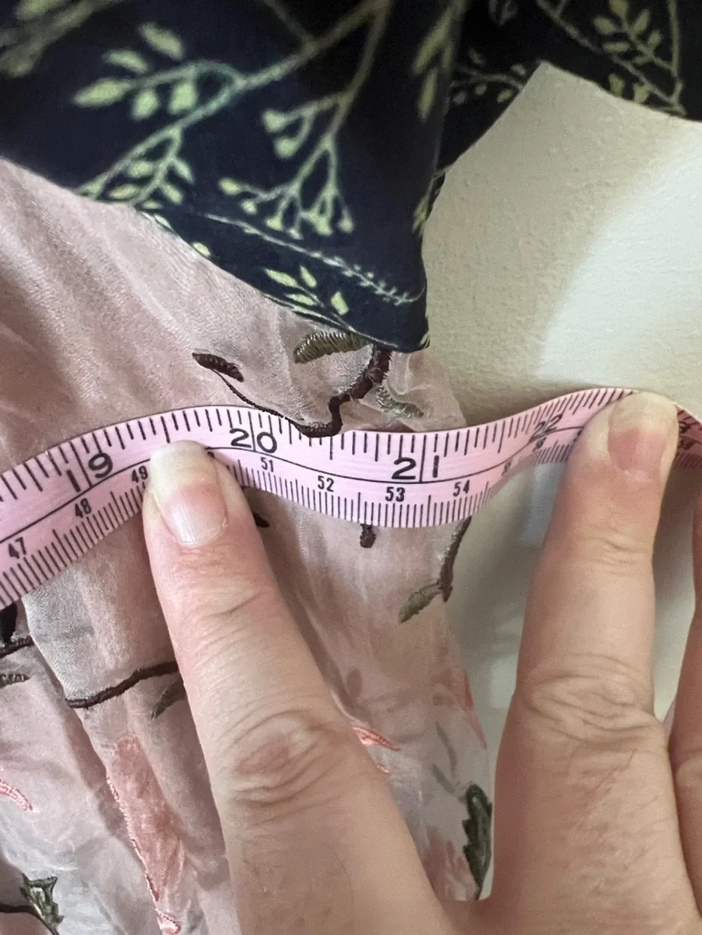 Anthropologie Let Me Be Patchwork Boho Blouse Sheer Embroidered Floral Design M - Picture 15 of 16